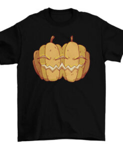 Siamese Pumpkins Halloween Costume T-Shirt for Men and Women T-Shirt