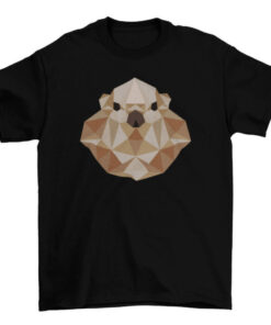 Polygonal Otter Graphic Tee Shirt for Men and Women T-Shirt