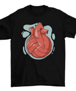 Heart Volleyball T-Shirt for Women and Girls T-Shirt