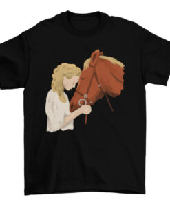 Girl Riding Horse Tee Shirt for Equestrian Lovers T-Shirt