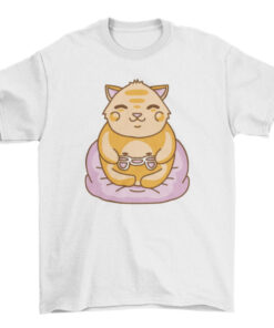 Kawaii Gaming Cat Tee - Cute Video Game Shirt for Gamers T-Shirt