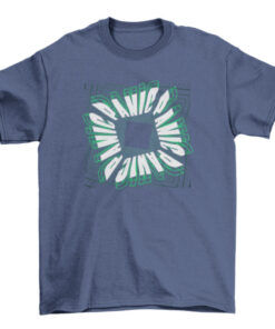 Black Digital Square Graphic Tee Shirt for Men and Women T-Shirt