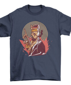 Unique Background Gangster Alpaca T-Shirt
