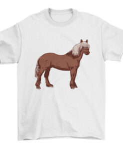 Horse Standing Tee Shirt for Equestrian Enthusiasts T-Shirt