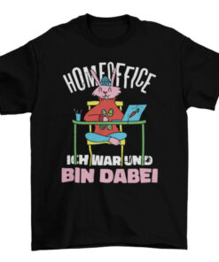 Cute Bunny Home Office T-Shirt Design for Women and Men T-Shirt