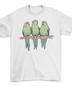 Red-Crowned Parakeets Tee Shirt for Bird Lovers and Nature Enthusiasts T-Shirt