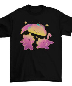 Gradient Taco Cats T-Shirt Design for Cat Lovers T-Shirt
