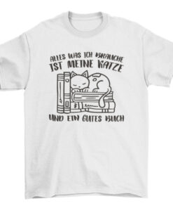 German Quote Books and Cats T-Shirt