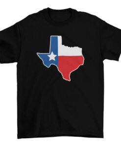 Texas Map Flag T-Shirt - Patriotic Design for Men and Women T-Shirt