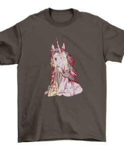 Hand-Drawn Realistic Unicorn T-Shirt