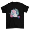 Unicorn Bubble Tea Cartoon T-Shirt Design for Women and Girls T-Shirt