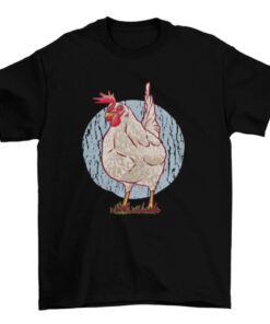 Hen and Rooster Graphic Tee-Shirt for Poultry Lovers T-Shirt
