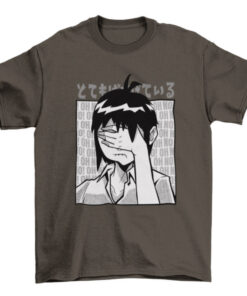 Anime Girl Face Palm Graphic Tee Shirt T-Shirt