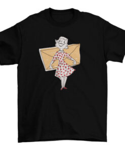 Feminine Envelope Graphic Tee for Women T-Shirt