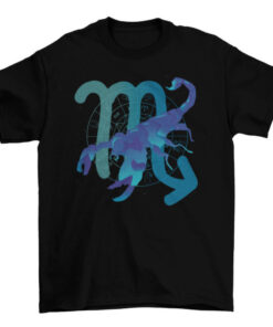 Scorpio Zodiac Symbol Gradient Tee Shirt T-Shirt