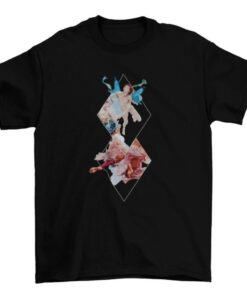 Geometric Fashion Angels Graphic Tee - Cool and Beautiful Photographic Style T-Shirt