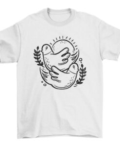 Birds Stroke T-Shirt - Unique Graphic Tee for Men and Women T-Shirt
