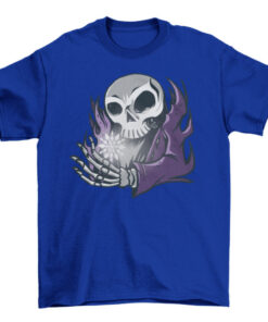 Skeleton Snowflake Halloween Shirt for Men and Women T-Shirt