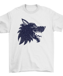 Wolf Head Tattoo Tee Shirt for Men and Women T-Shirt
