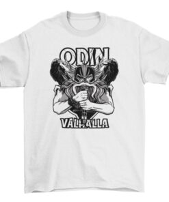 Odin Valhalla Viking Tee Shirt - Norse Mythology Norsemen Warrior Norse Gods T-Shirt