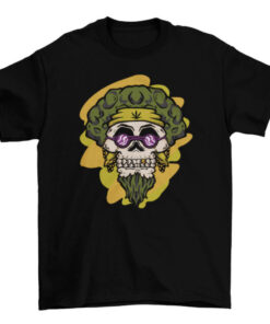 Hippie Skull Graphic Tee Shirt for Men and Women T-Shirt