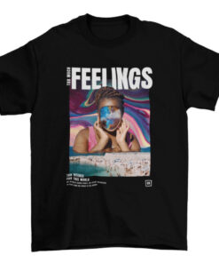 Intense Feelings Beach Psychedelic T-Shirt for Girls - Too Much Quote T-Shirt
