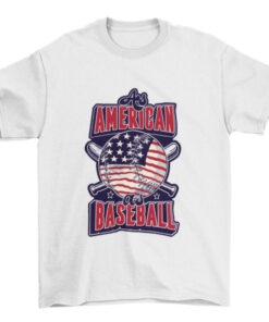 Cool American Baseball Tee Shirt for Men and Women T-Shirt