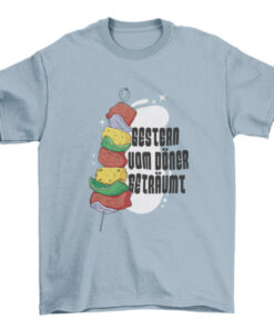 Funny Kebab Illustration Quote T-Shirt for Food Lovers T-Shirt