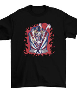 Halloween Girl Clown Tee Shirt Costume for Women and Girls T-Shirt
