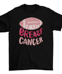 Motivational Football Breast Cancer Awareness Tee T-Shirt