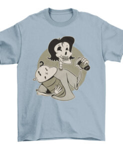 Skeleton Mother and Baby Matching T-Shirt Set T-Shirt