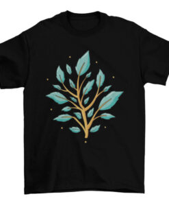 Nature Branch and Leaves T-Shirt Design T-Shirt