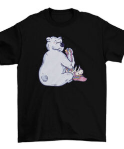 Polar Bear and Unicorn Eating T-Shirt