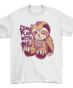 Halloween Sloth Teddy Creepy T-Shirt