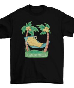 Lazy Organ on Vacation Hammock T-Shirt with Eh Nah My Pancreas Quote T-Shirt