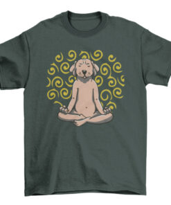 Labrador Dog Yoga Pose Tee Shirt for Men and Women T-Shirt