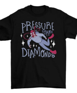 Sparkly Scuba Diver Swimming T-Shirt for Ocean Lovers T-Shirt