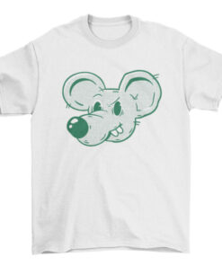 Vintage Cartoon Mouse Face Tee Shirt T-Shirt