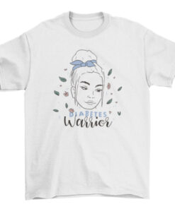 Blue Ribbon Diabetes Awareness Women's T-Shirt Design T-Shirt