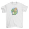 T-Rex and Kitty Graphic Tee for Dinosaur and Cat Lovers T-Shirt