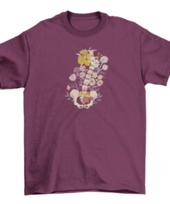 Floral Scoliosis Backbone Tee for Women T-Shirt