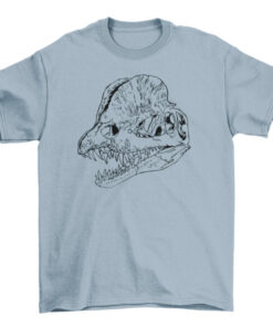 Dilophosaurus Dinosaur Skull Archaeology Tee Shirt T-Shirt