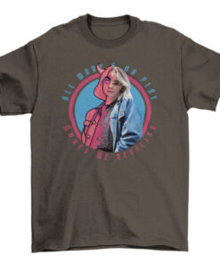 Demon Fashion Girl T-Shirt - All Work and No Play - Half Sleeve T-Shirt