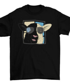 Funny Sheep in Sunglasses Graphic Tee Shirt T-Shirt