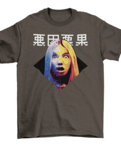 Women's Evil Cause Evil Effect Pixel Fashion Quote Shirt T-Shirt