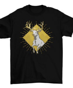 Deer Animal Diamond-Shaped T-Shirt for Men and Women T-Shirt