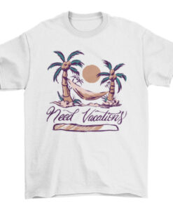 Escape Reality and Find Peace - Vacation Quote Tee T-Shirt