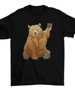 Wildlife-inspired Grizzly Bear Greeting Tee Shirt T-Shirt