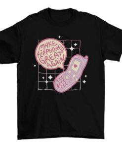 Cute Pink 2000s Flip Phone Tee for Women T-Shirt