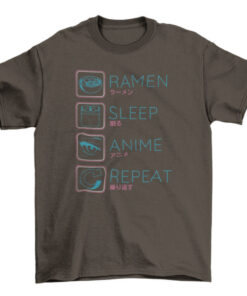 Ramen Anime Routine Tee Shirt T-Shirt